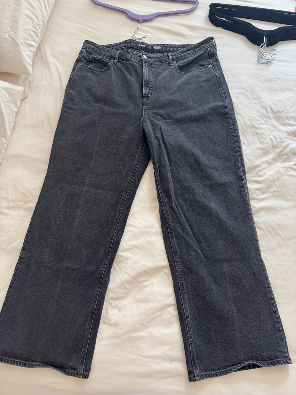 Old Navy Charcoal Wide-Leg Jeans